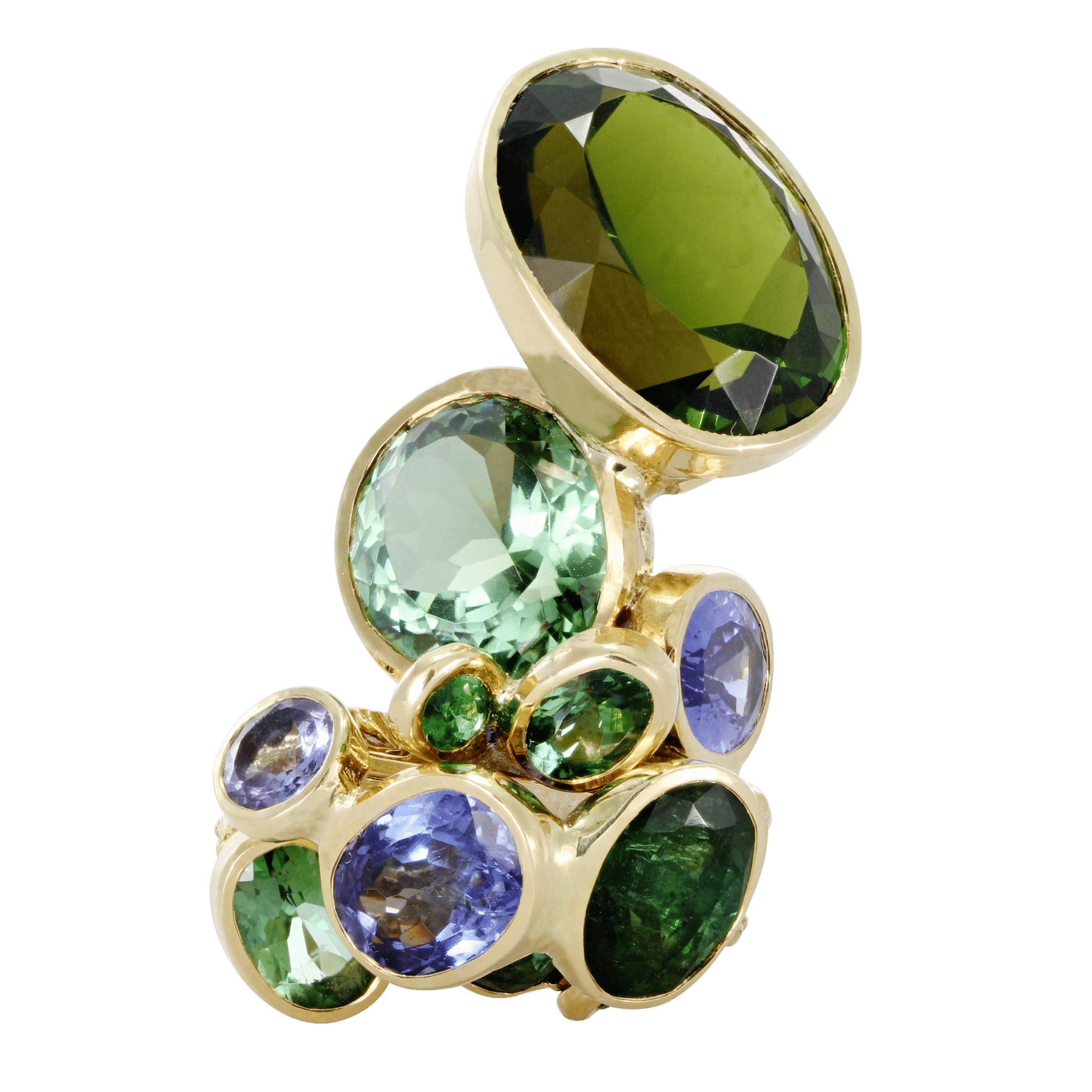 Front image of Eboulis Triple Ring by Thierry Vendome 2