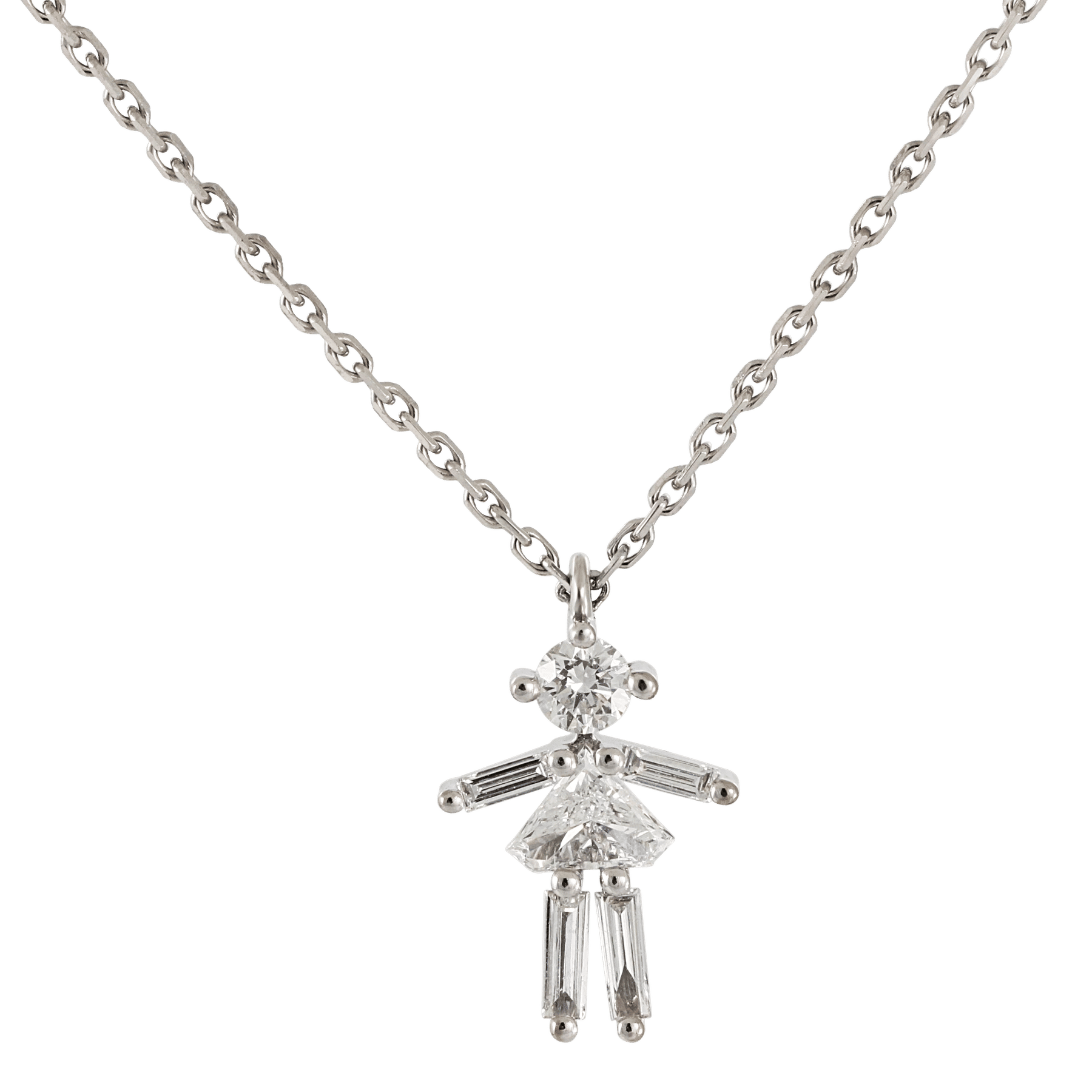 Front image of Girl Charm Diamond Pendant aaQe4UdgN