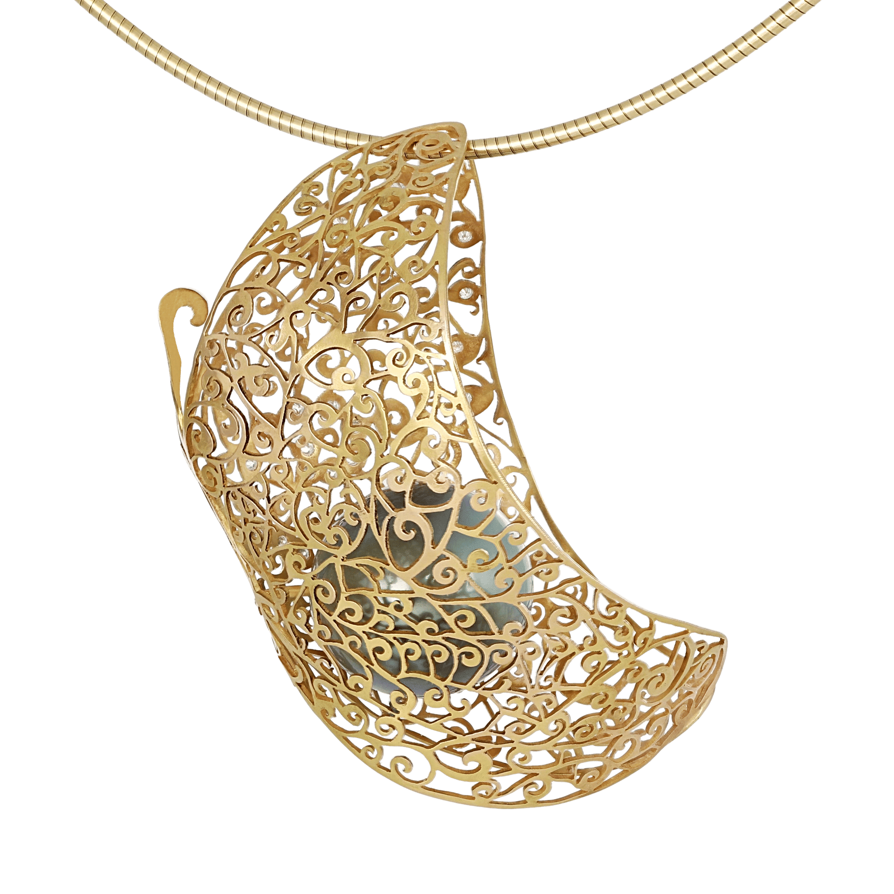 Front image of Volute Butterfly Pendant