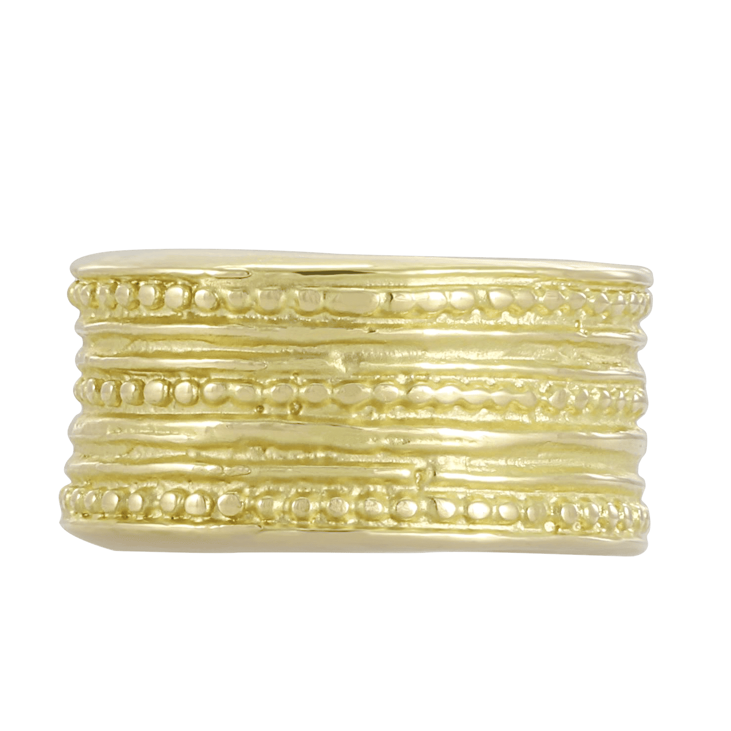 Front of Beaded Gold Band Ring 1 qKjCyWAVO