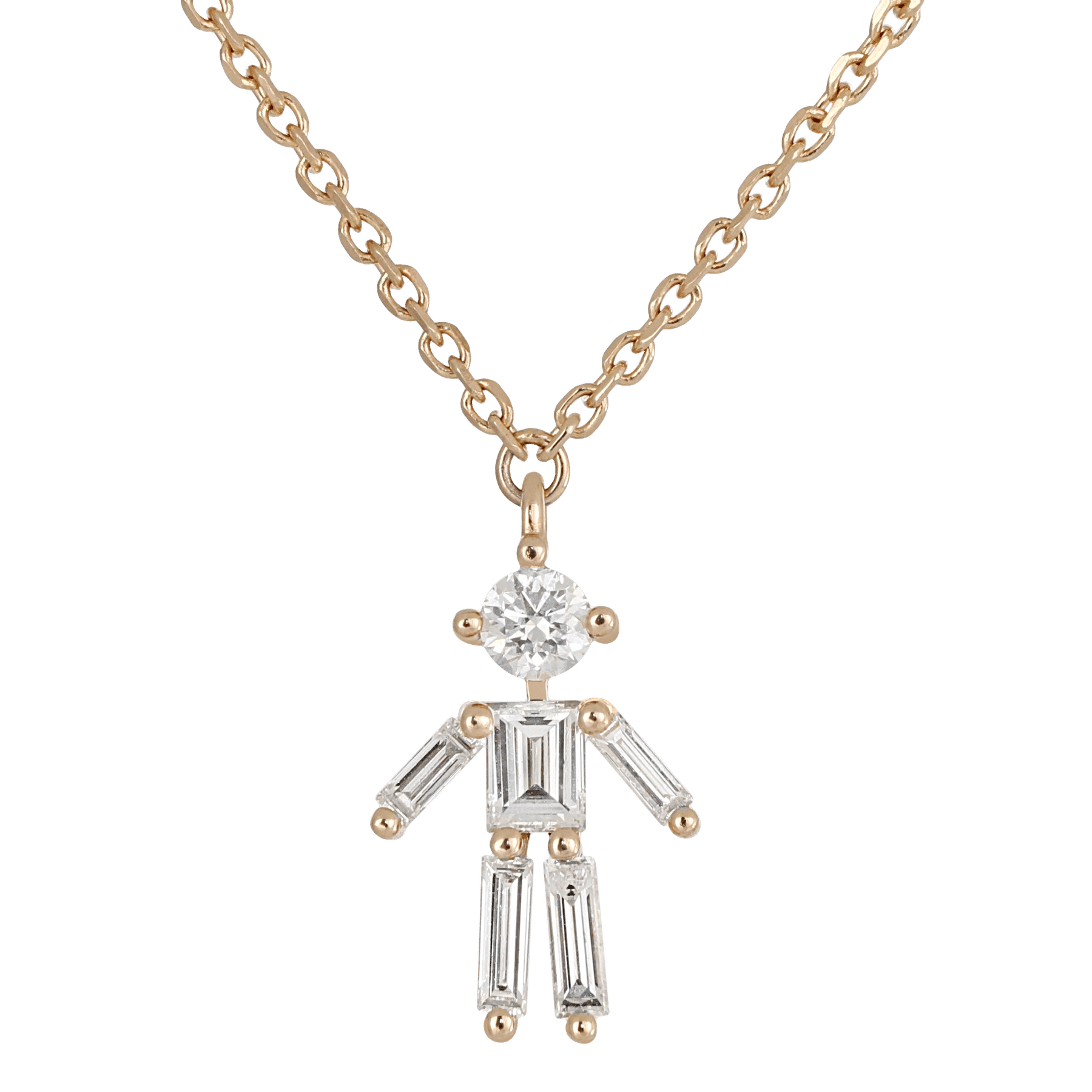 Front of Boy Charm Diamond Pendant UmcrmQXc7