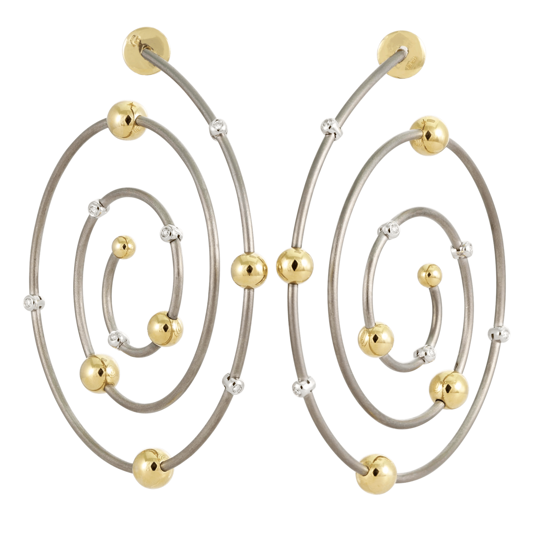 Front of Milky Way Spiral Diamond Hoops