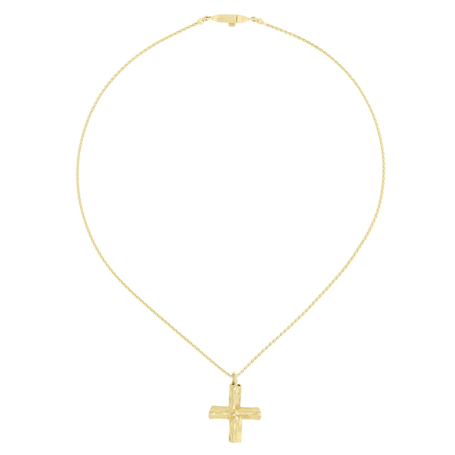 Full view of Bamboo Cross Pendant