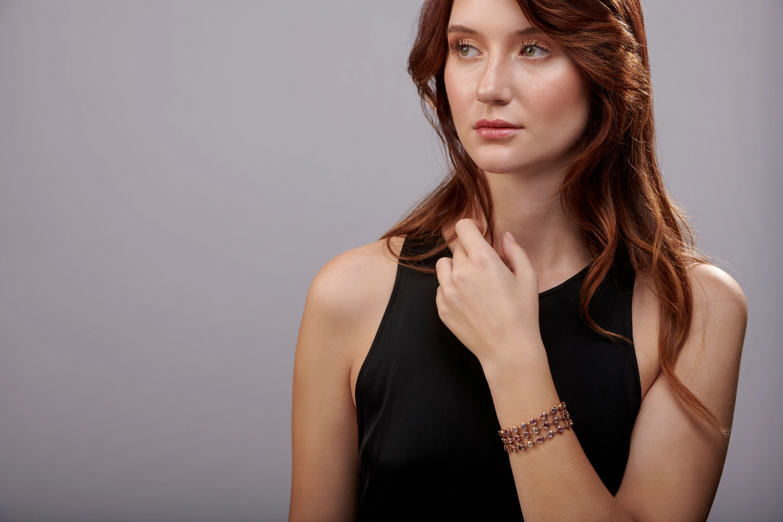 Multicolour Sapphire Rainbow Bracelet