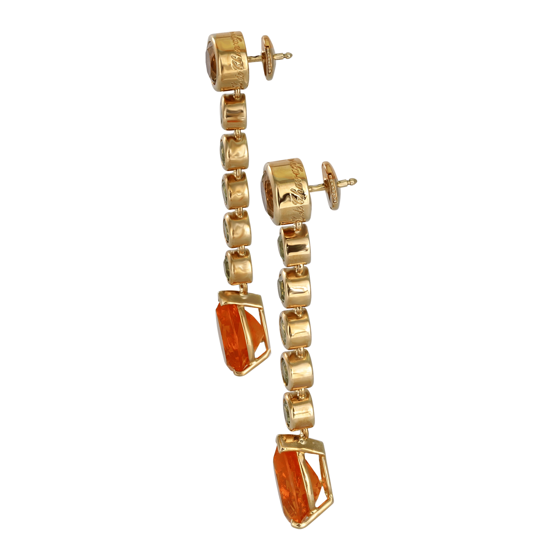 Side image of Citrouille Earrings by Laurent de Chavagnac