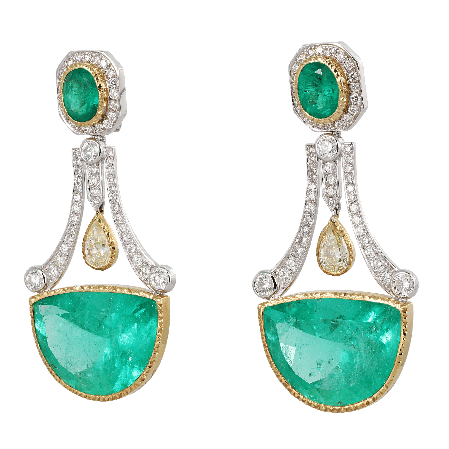 Side image of Conquistador Earrings by Laurent de Chavagnac