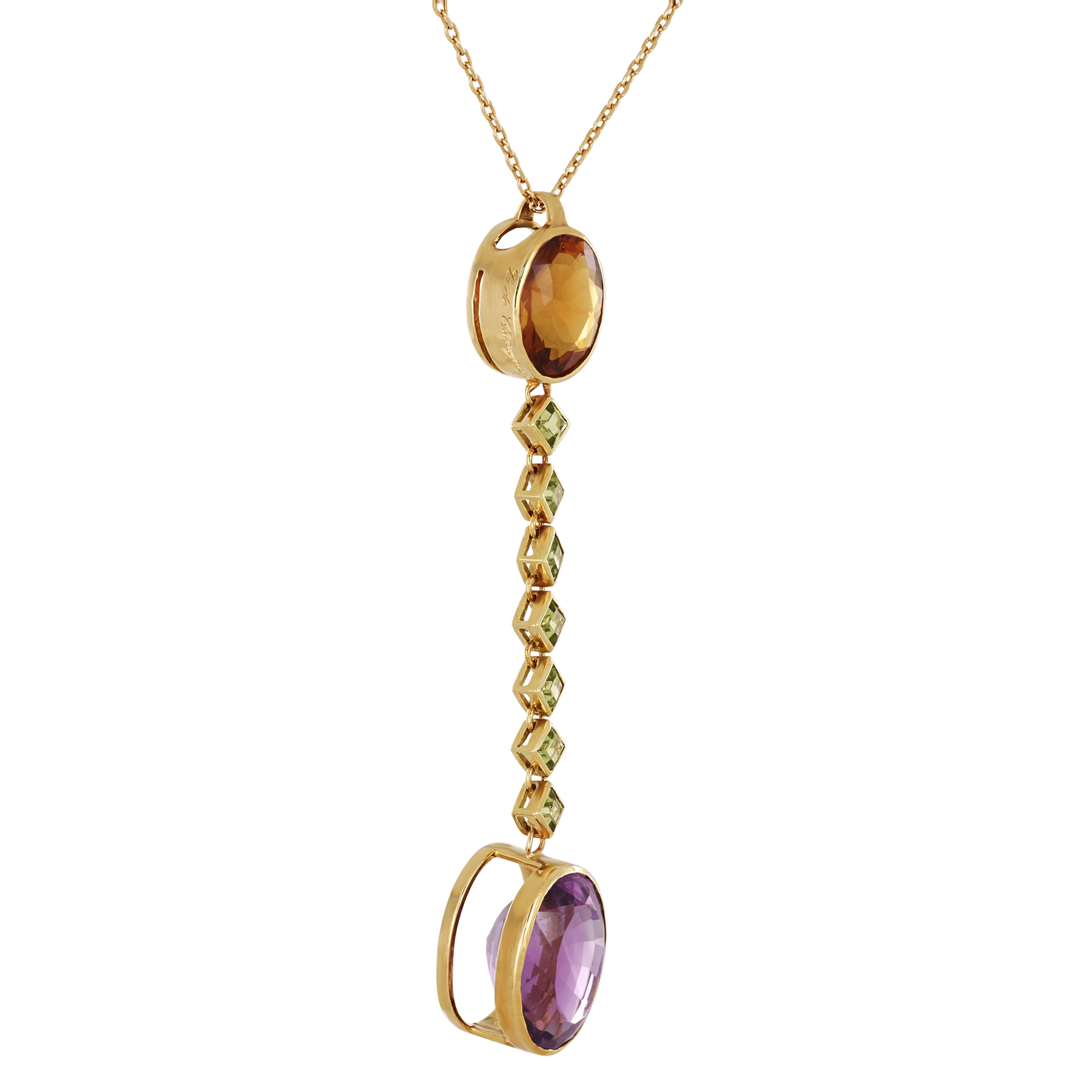 Side image of Flagrant Delhi Pendant by Laurent de Chavagnac