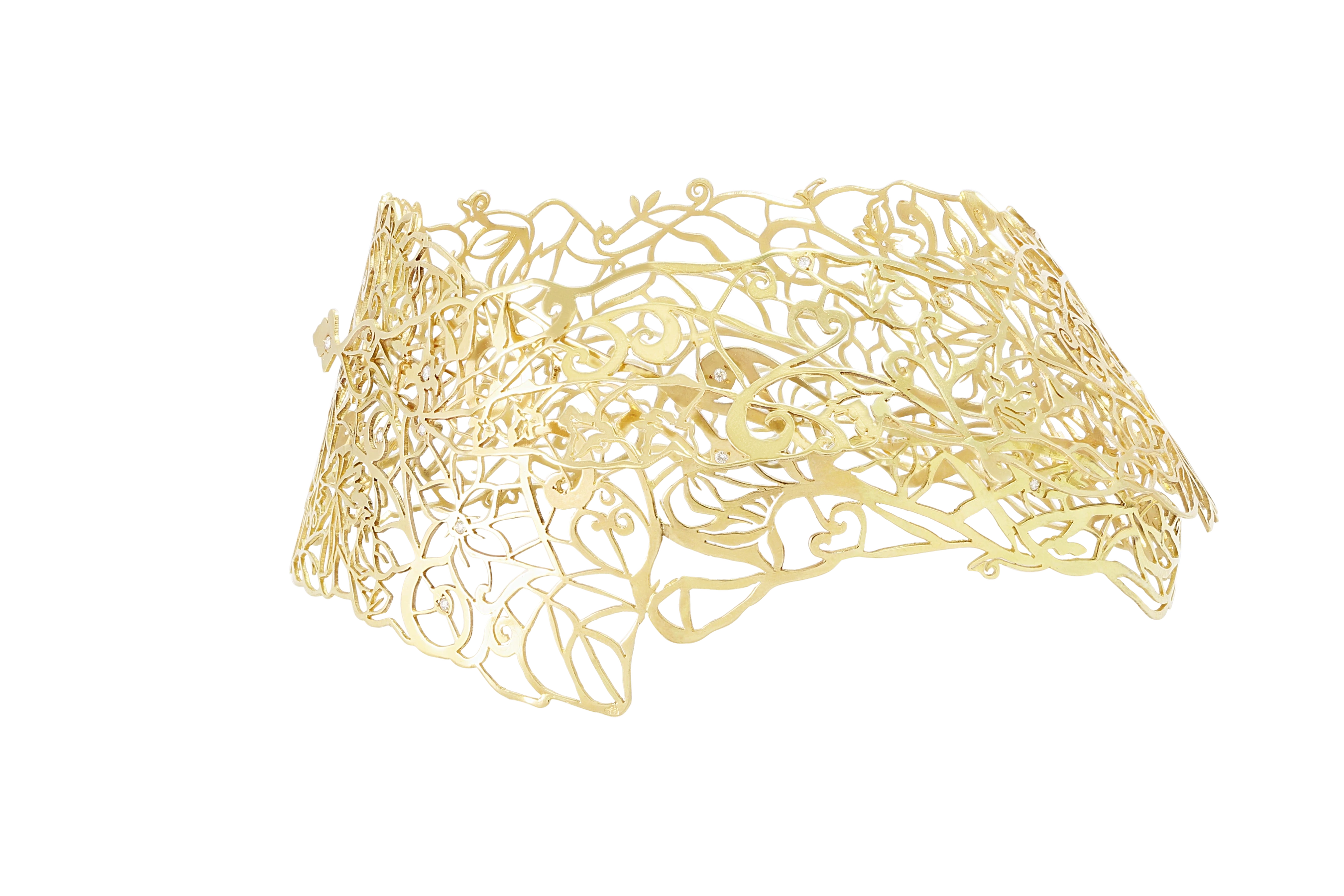 Side image of Flower Lace Cuff
