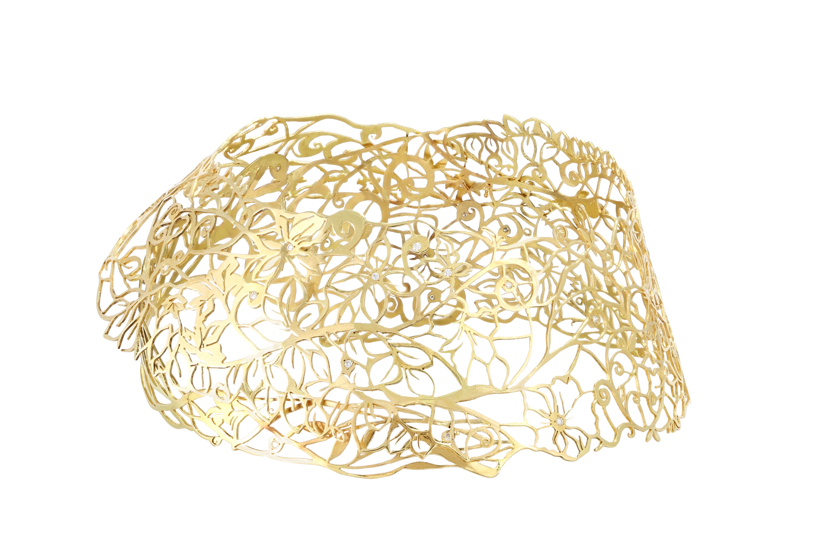 Side image of Flower Lace Cuff