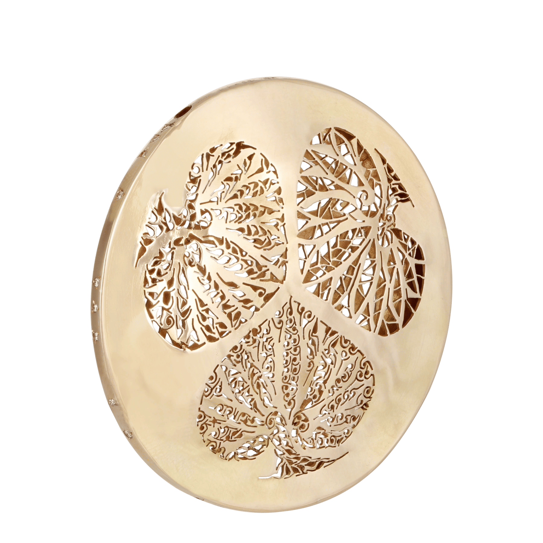 Side of Cedar Lace Pendant