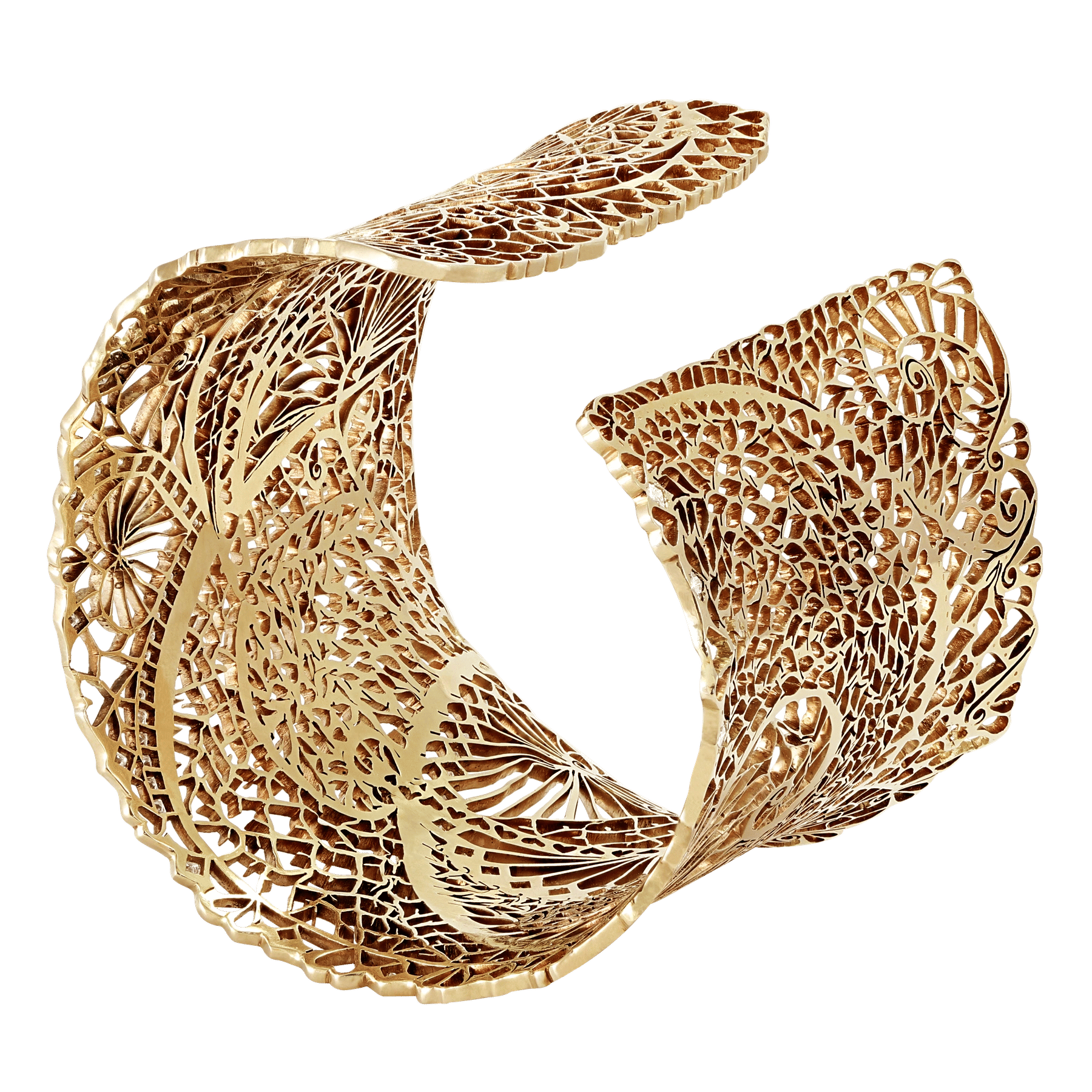 Side of Diamond Heart Cuff 3