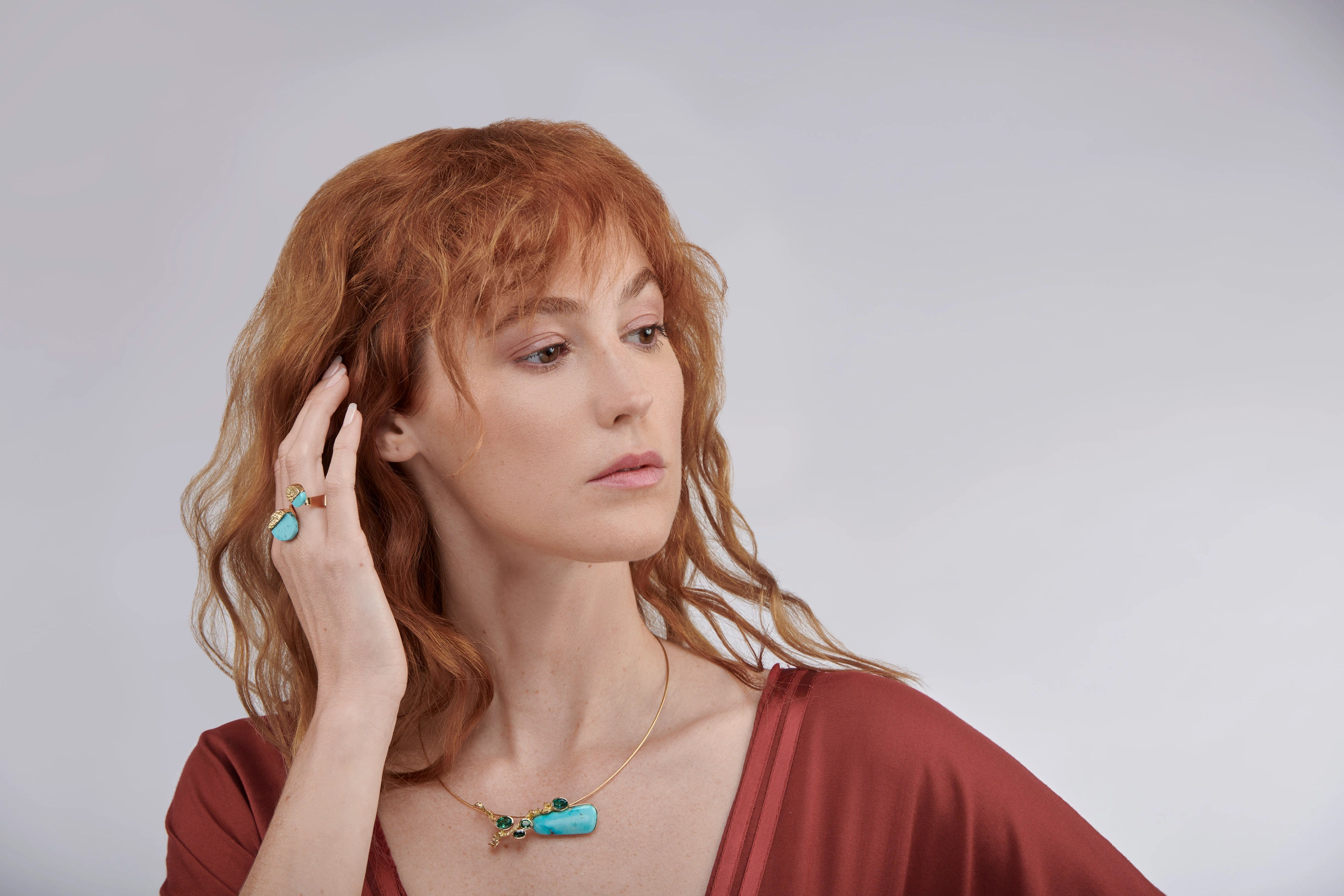 Turquoise Branch Pendant