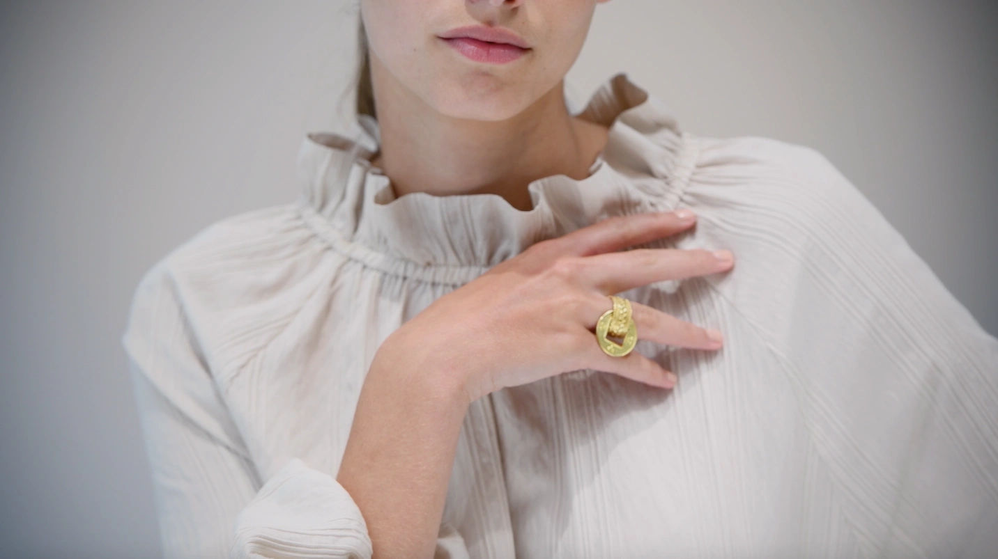 Adam & Eve Ring by Hélène Courtaigne Delalande