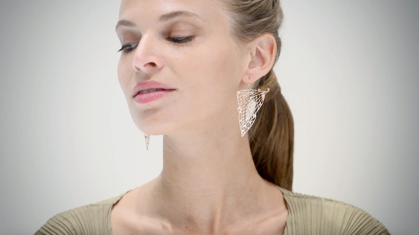 Butterfly Lace Earrings by Sara Bran