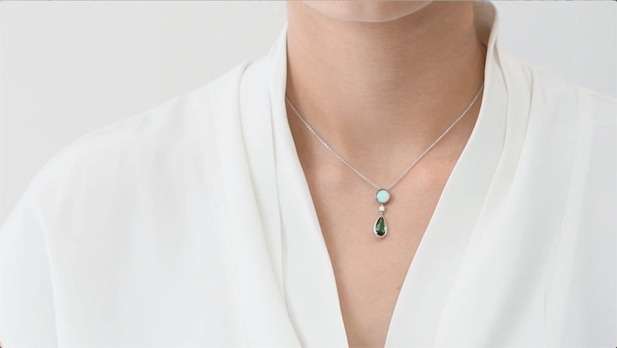 Larme Australe Pendant by Thomas Arabian