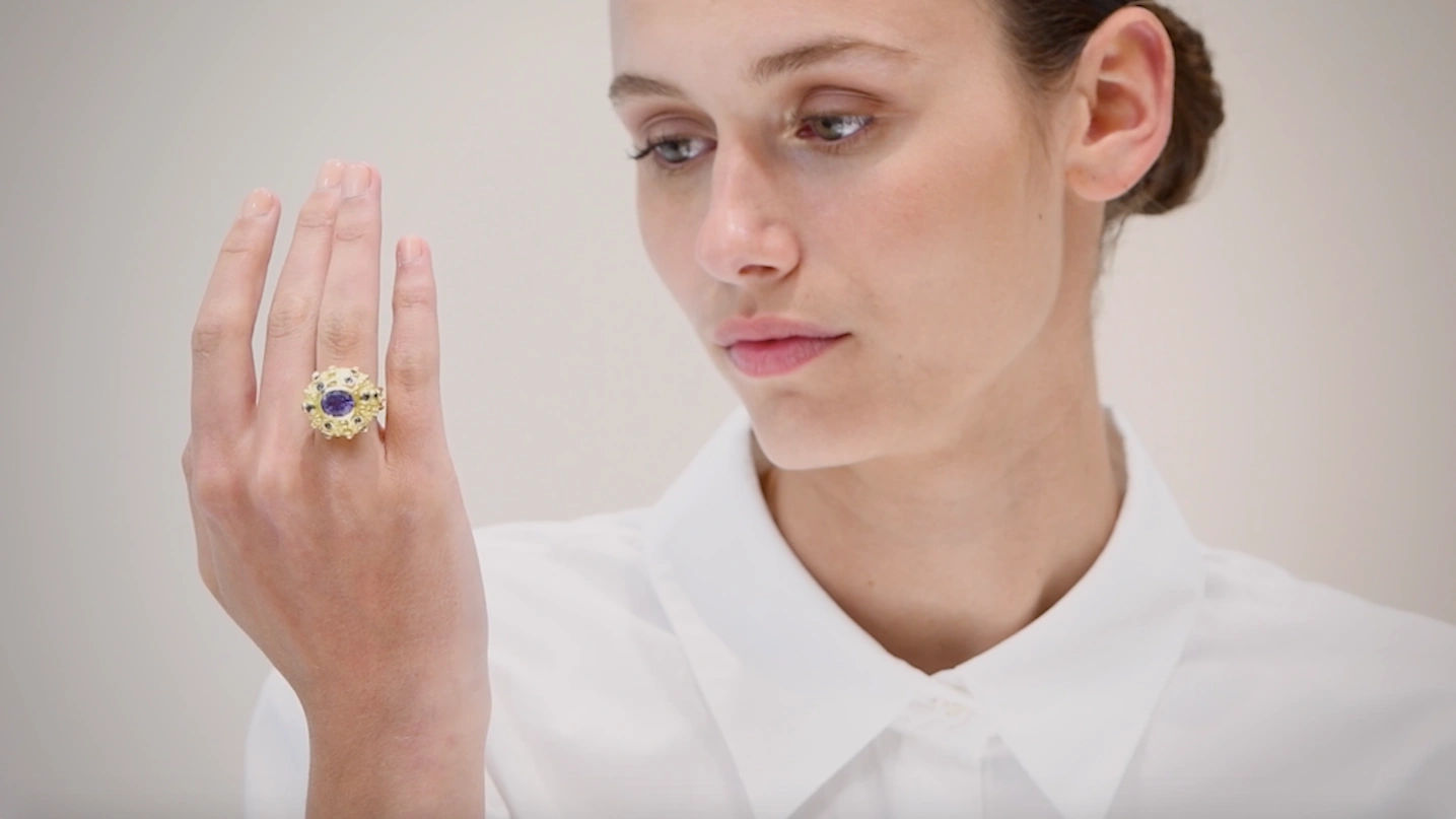 Sea Urchin Ring by Hélène Courtaigne Delalande