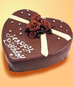 2 KG Heart Shape Chocolate Truffle Cake