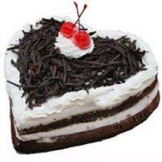 1 KG Heart Shape Black Forest Cake