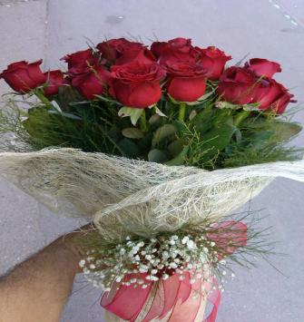 24 Red Roses Bouquet - Making Dream