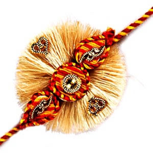 Flower Jute Rakhi C1093