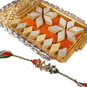 Rakhi Small Hamper with Kaju Katli C1057