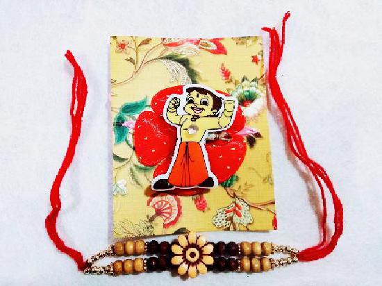 1 Bheem and 1 Floral Rakhi