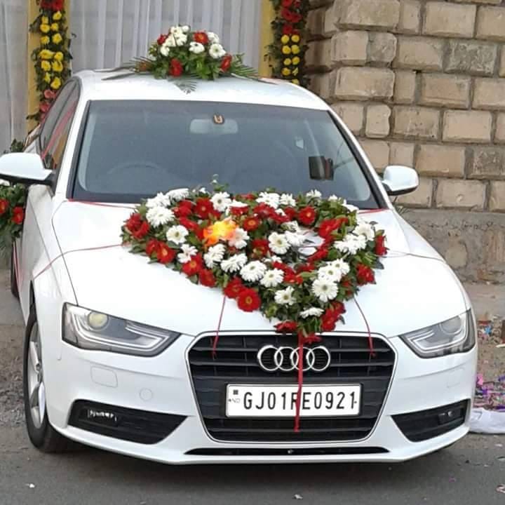 Marriage Car Decoration Floral Heart with 2 Arrangements