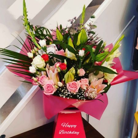 Happy Birthday Flowers Arrangement