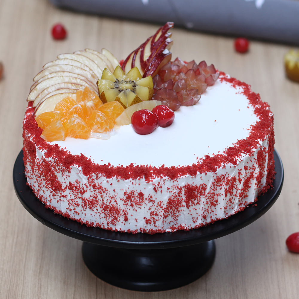 Red Velvet Fruit Cake