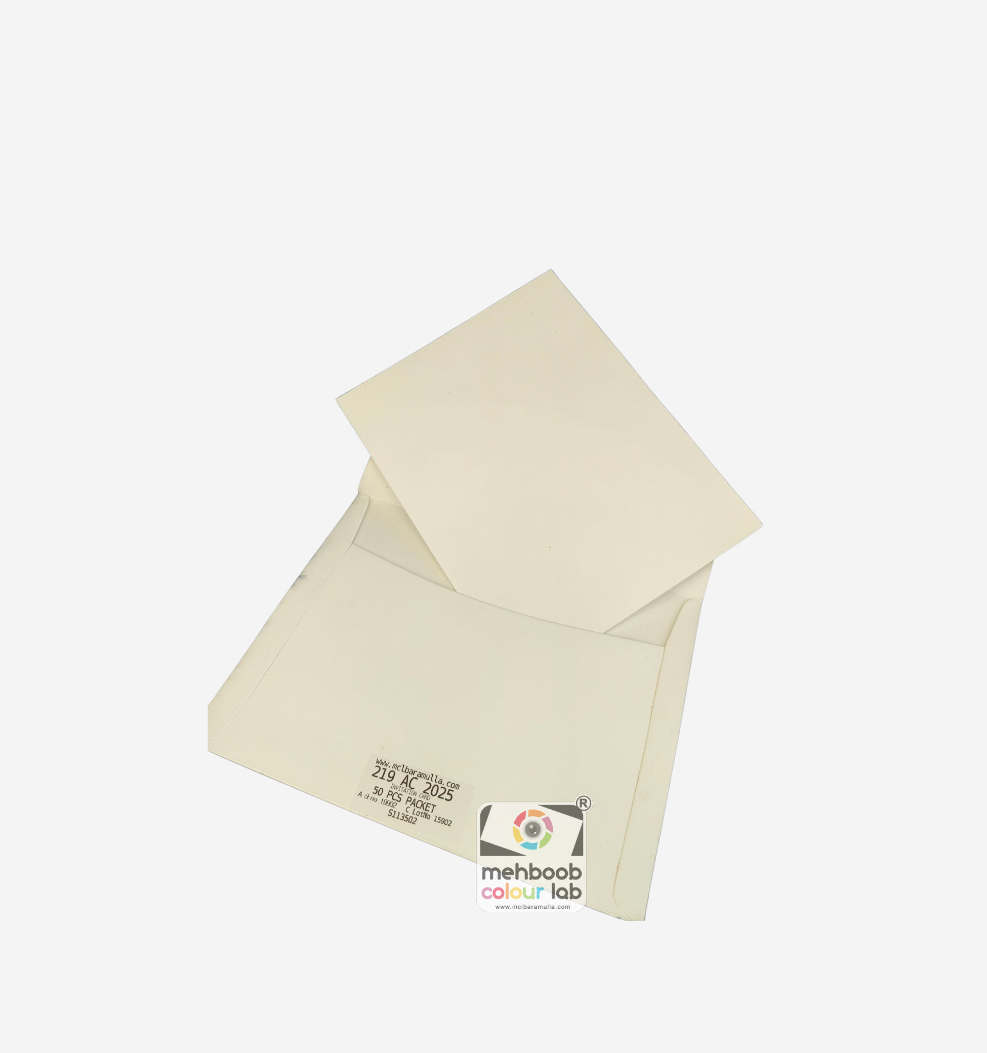 Frosted Elegance Invitation Card