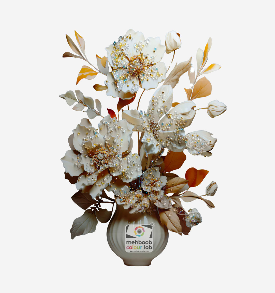 Modern Floral Vase Wall Decor