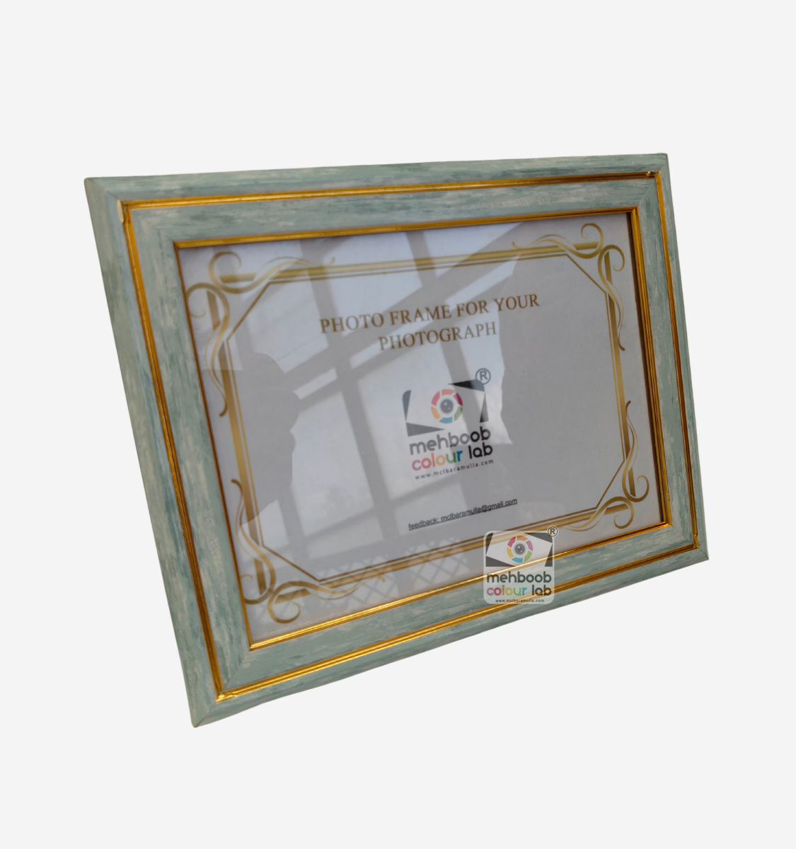 Mint Gold Elegance A4 Photo Frame