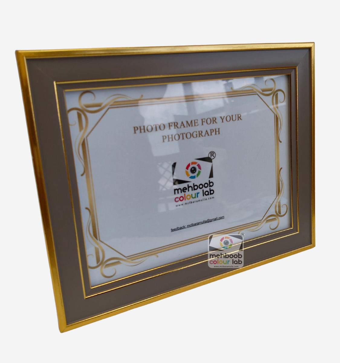 Elegant Contrast Gold A4 Photo Frame