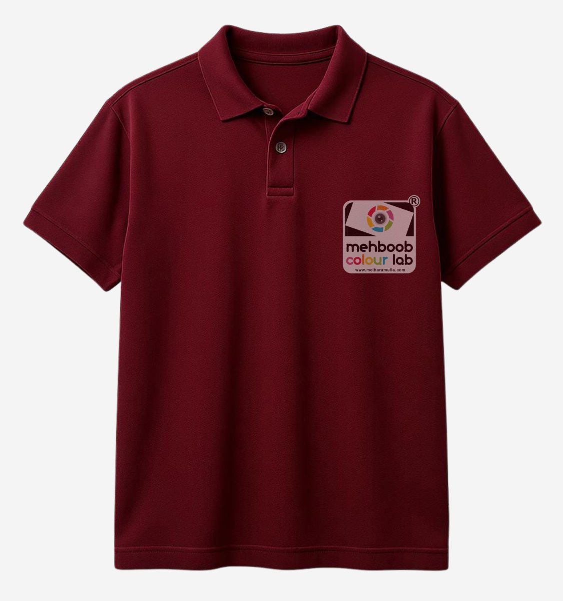 Maroon Collar T-Shirt