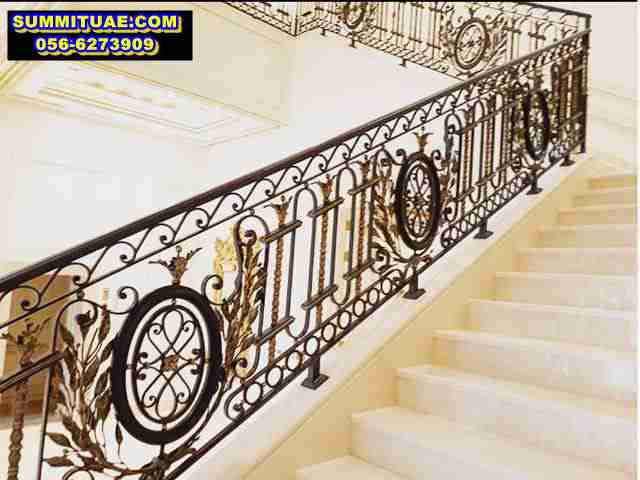 Ornate Straight Staircase Railings