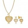 Pandora Honeycomb Lace Necklace And Earring Set GS0108