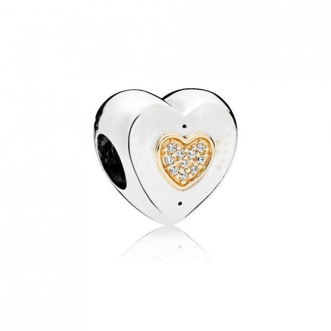 Pandora Signature Heart Charm 796233CZ Worldwide Free Delivery ...