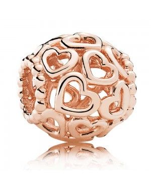 PANDORA Open Your Heart Love Charm JSP1647 In Rose Gold