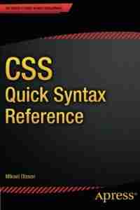 CSS Quick Syntax Reference