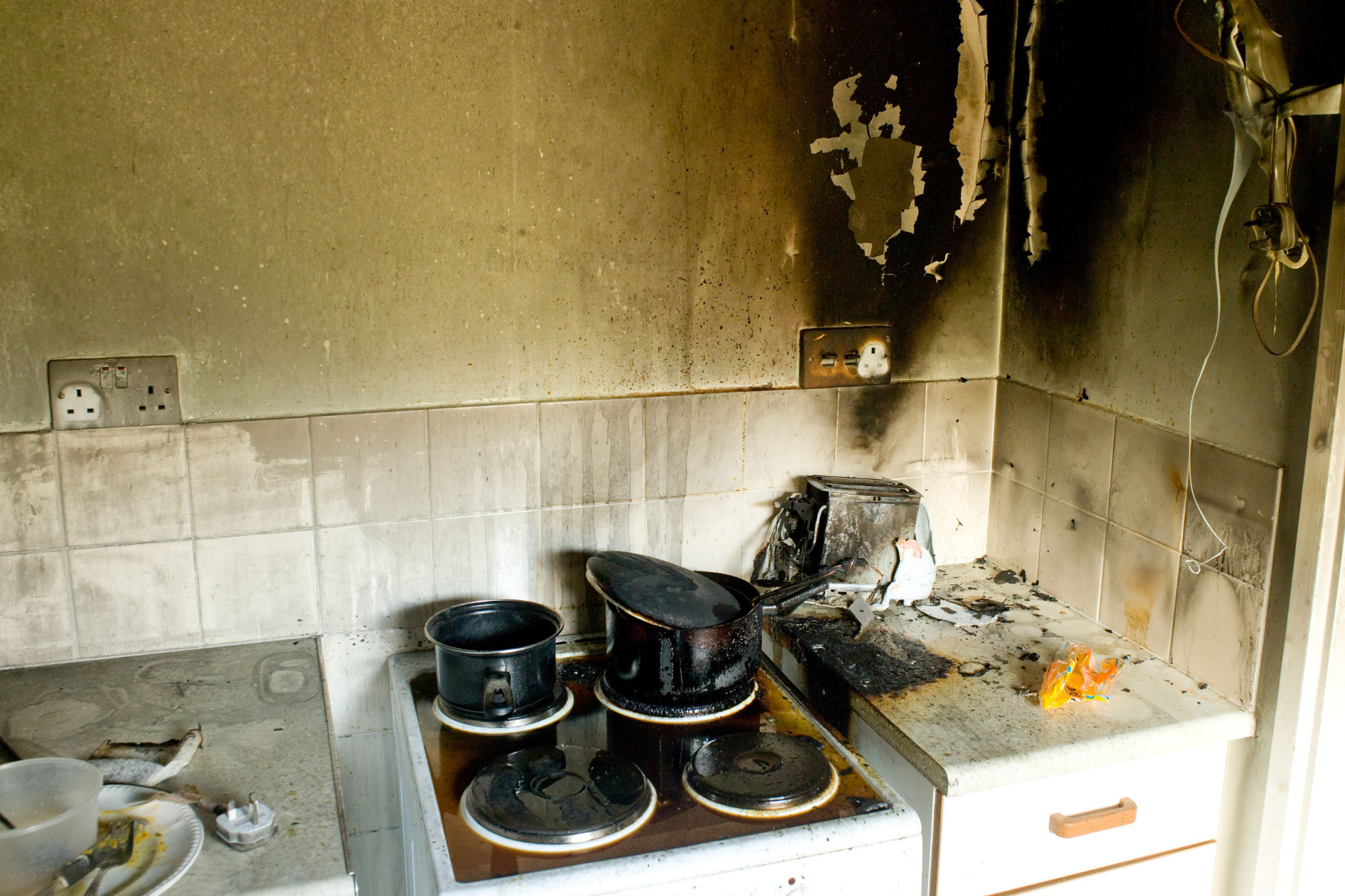 kitchen fire damage