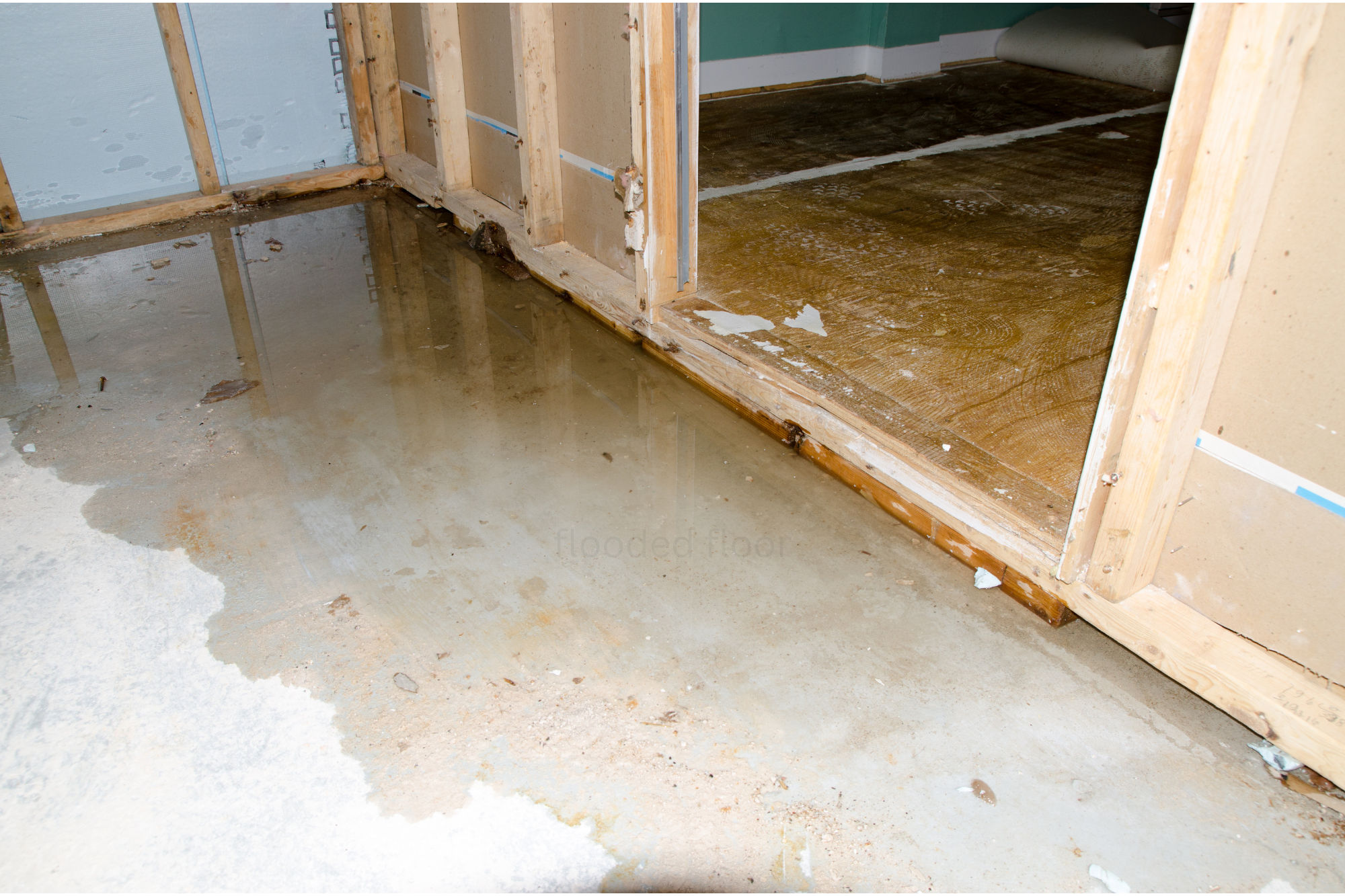 flooded floor