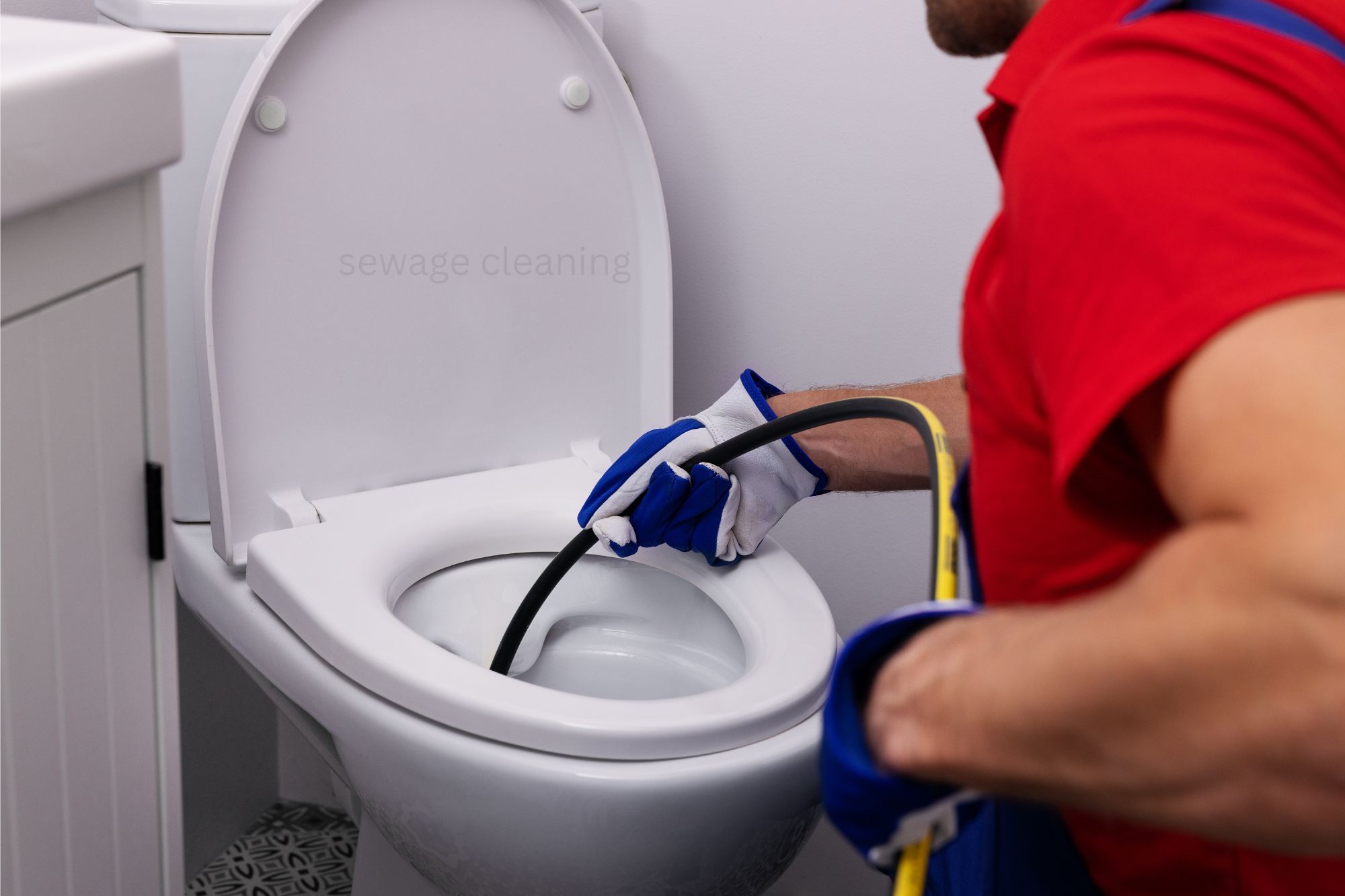 cleaning of toilet