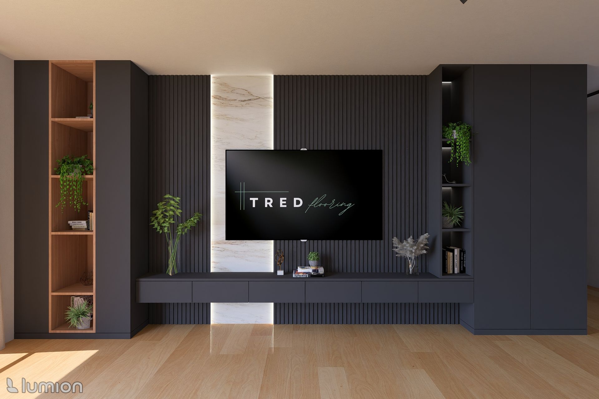 Custom TV units by Tred Flooring
