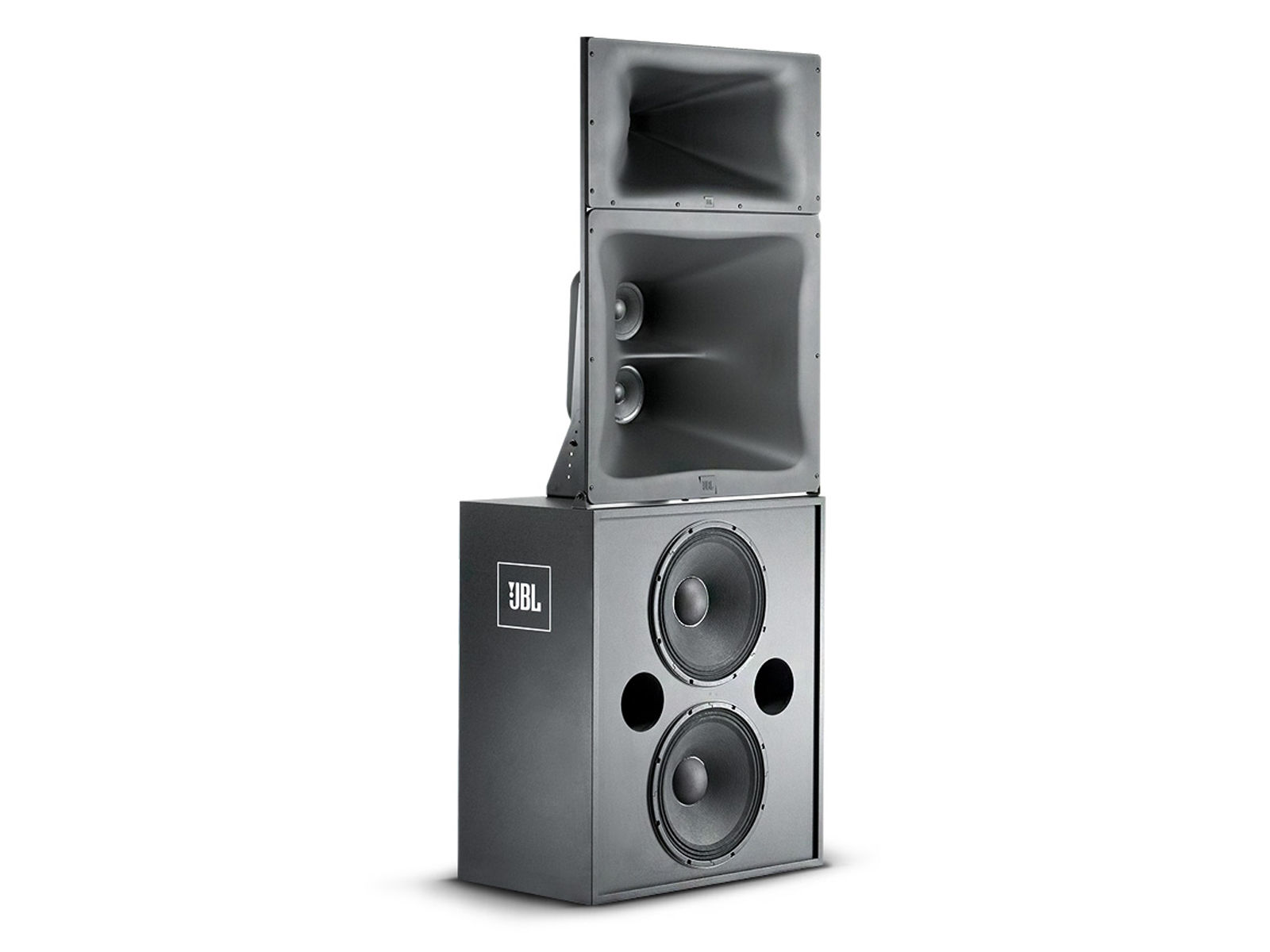 JBL 3732 | Lautsprechersystem/Screen-Array für kleine und mittlere Kinosäle. Ausgewogene Klangverteilung auch bei stark ansteigenden Sitzreihen. 2-Weg angesteuert.