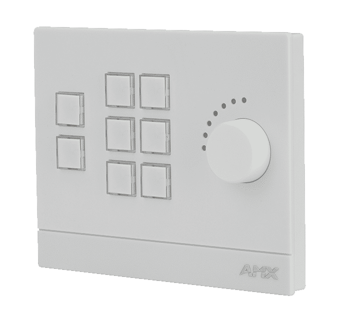 AMX MKP-108L-WH | MKP-108L-WH: 8-Tasten Massio Keypad Weiss, Landscape