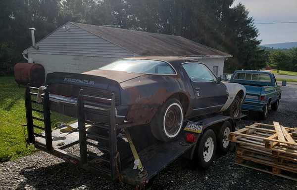 Turbocharged 1970-something Pontiac Firebird Formula