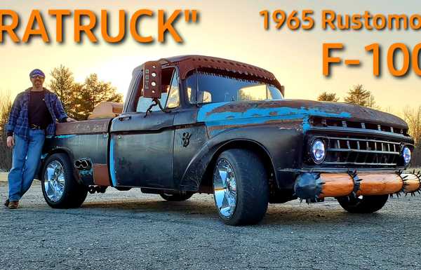 Ratruck   rolling metal art