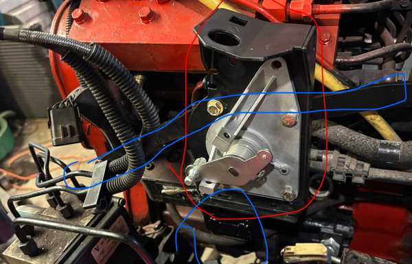 I found that a Dodge TPS sensor and throttle quadrant will work on this ISC. It is mounted a little weird because it wasn't designed for it. The vertical mounting allows the cable to move a little as the adjustable petals in Ford move back and forth. I found that a Dodge TPS sensor and throttle quadrant will work on this ISC. It is mounted a little weird because it wasn't designed for it. The vertical mounting allows the cable to move a little as the adjustable petals in Ford move back and forth.