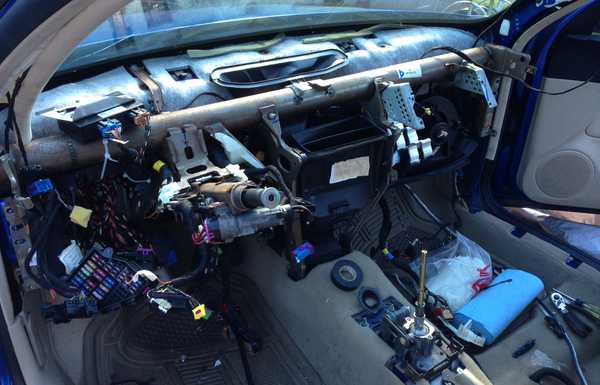 The entire dash was torn down The entire dash was torn down