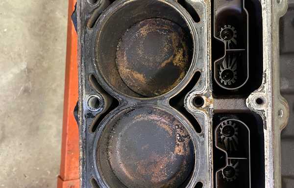 Whoops! So I was starting to rush and was cleaning the intake surface on the heads and knocked a bunch of crud into The Valley and onto the cam… guess I’ll be taking it apart and cleaning it out… just as long as I don’t look at the cam bearings right?
